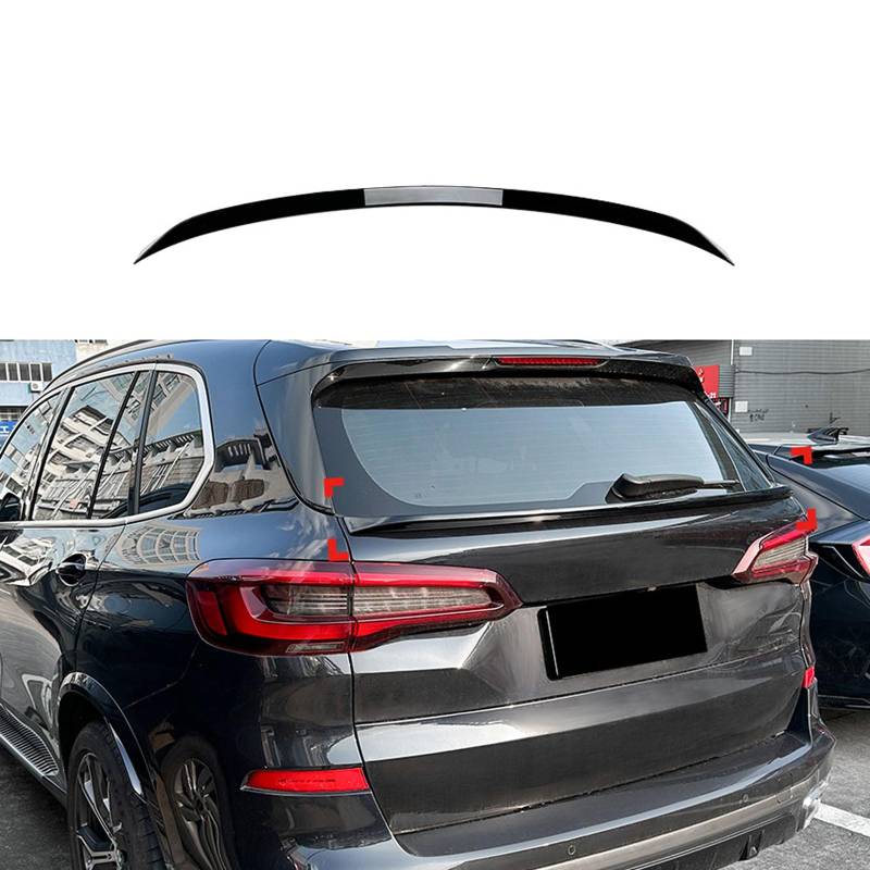 Auto Heckspoiler für BMW X5 G05 2019 2020 2021 2022 2023+, Spoiler KofferraumSpoiler Autodach Rear Spoiler Autoteile.,Gloss Black von CMQISHAN