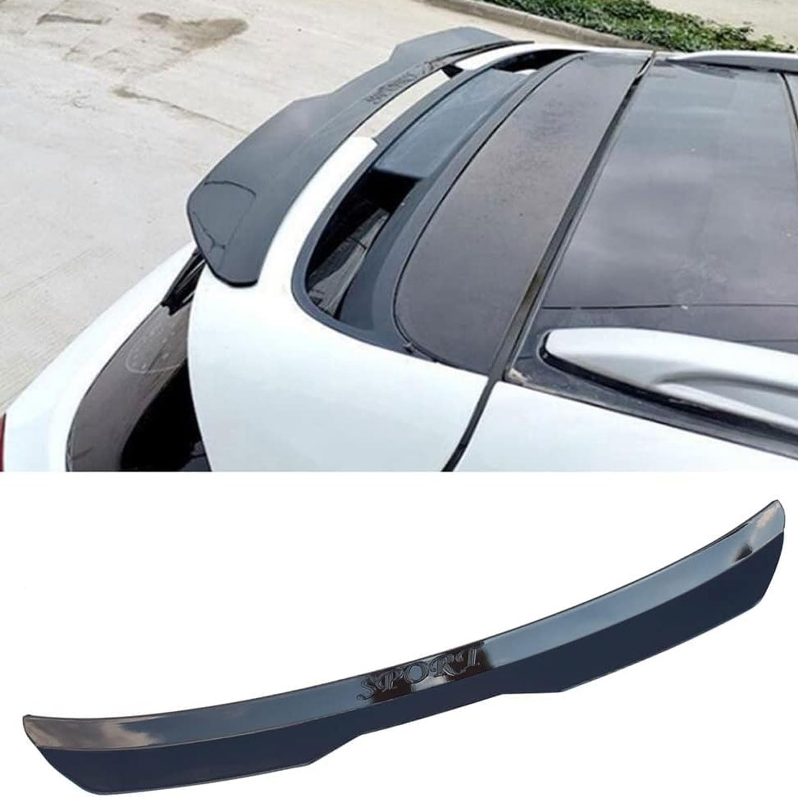 Auto Heckspoiler für Citroen C3 Aircross 2017+, Spoiler KofferraumSpoiler Autodach Rear Spoiler Autoteile.,Gloss Black Auto Heckspoiler für Citroen C3 Aircross 2017+, Spoiler KofferraumSpoiler Autodach Rear Spoiler Autoteile.,Gloss Black von CMQISHAN