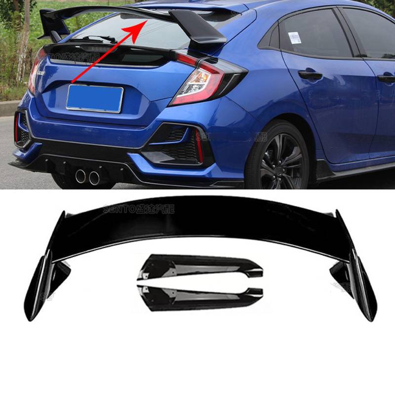 Auto Heckspoiler für Civic Hatchback 2016 2017 2018 2019 2020 2021, Spoiler KofferraumSpoiler Autodach Rear Spoiler Autoteile.,A von CMQISHAN