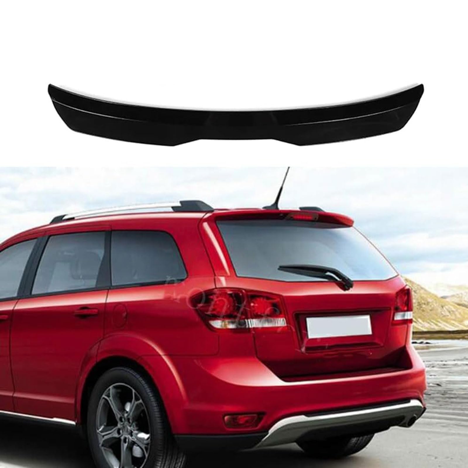 Auto Heckspoiler für FIAT Freemont 2010-2015 2016 2017 2018, Spoiler KofferraumSpoiler Autodach Rear Spoiler Autoteile.,Gloss Black Auto Heckspoiler für FIAT Freemont 2010-2015 2016 2017 2018, Spoiler KofferraumSpoiler Autodach Rear Spoiler Autoteile.,Gloss Black von CMQISHAN