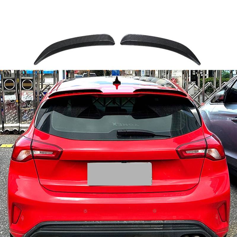 Auto Heckspoiler für Ford Focus MK4 Hatchback ST Line 2019+, Spoiler KofferraumSpoiler Autodach Rear Spoiler Autoteile.,Carbon Fiber Look von CMQISHAN