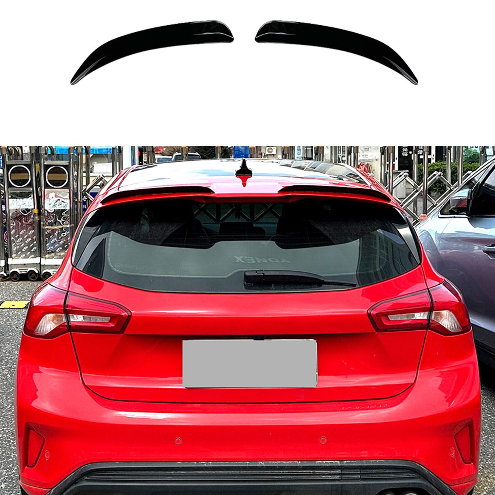 Auto Heckspoiler für Ford Focus MK4 Hatchback ST Line 2019+, Spoiler KofferraumSpoiler Autodach Rear Spoiler Autoteile.,Gloss Black Auto Heckspoiler für Ford Focus MK4 Hatchback ST Line 2019+, Spoiler KofferraumSpoiler Autodach Rear Spoiler Autoteile.,Gloss Black von CMQISHAN