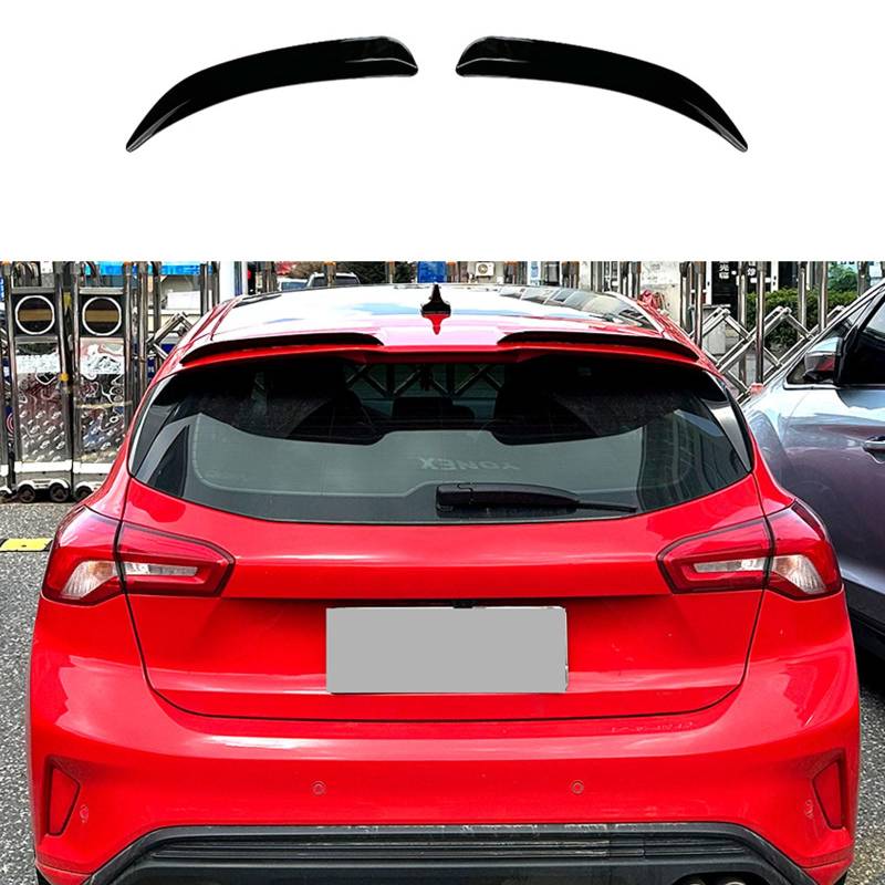 Auto Heckspoiler für Ford Focus MK4 Hatchback ST Line 2019+, Spoiler KofferraumSpoiler Autodach Rear Spoiler Autoteile.,Gloss Black von CMQISHAN