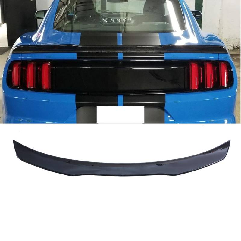 Auto Heckspoiler für Ford Mustang GT350 2015 2016 2017 2018 2019, Spoiler KofferraumSpoiler Autodach Rear Spoiler Autoteile.,Carbon Fiber Look von CMQISHAN