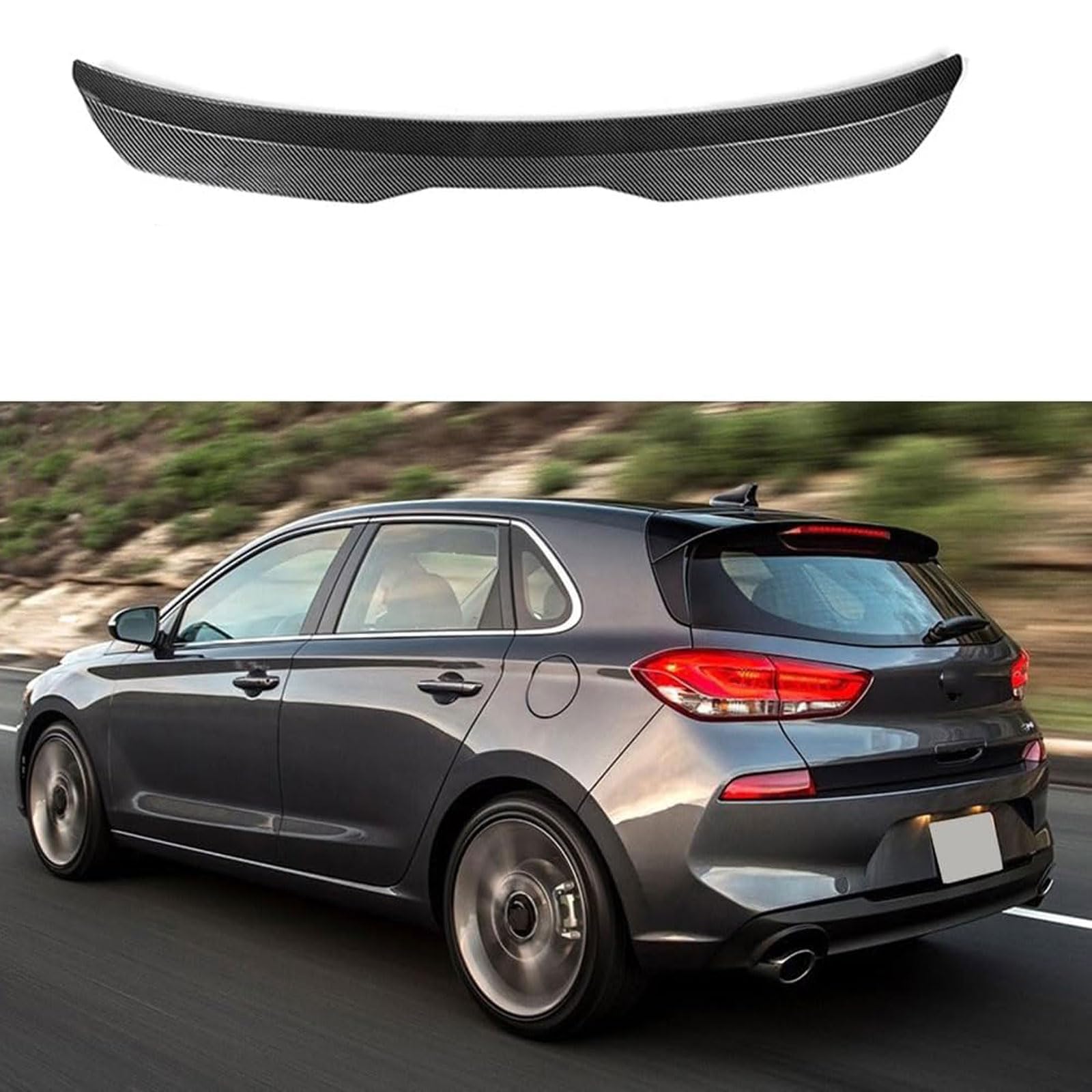 Auto Heckspoiler für Hyundai Elantra GT 2013 2014 2015 2016 2017, Spoiler KofferraumSpoiler Autodach Rear Spoiler Autoteile.,Carbon Fiber Look Auto Heckspoiler für Hyundai Elantra GT 2013 2014 2015 2016 2017, Spoiler KofferraumSpoiler Autodach Rear Spoiler Autoteile.,Carbon Fiber Look von CMQISHAN