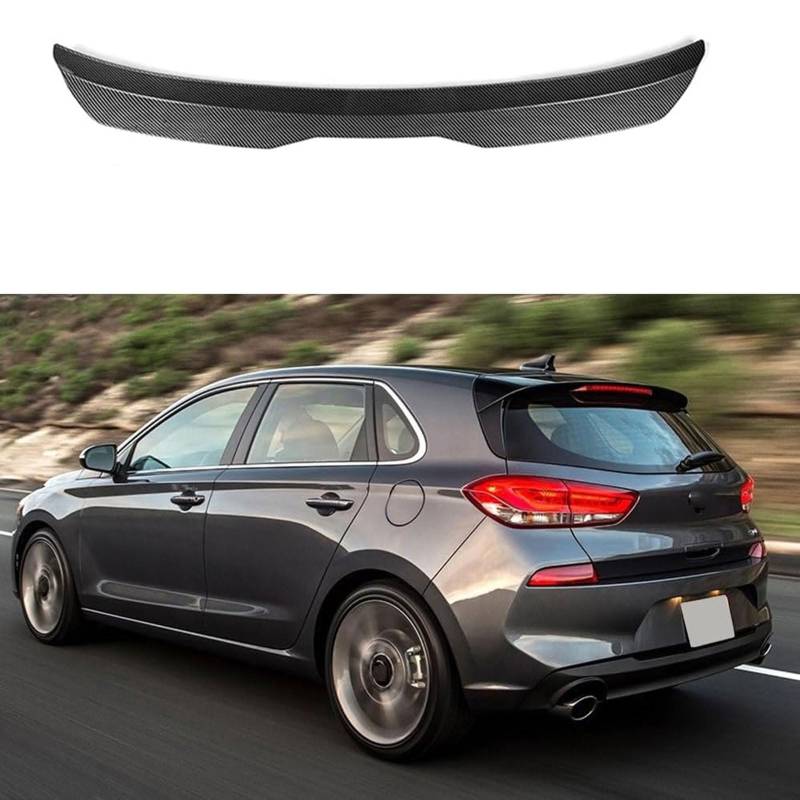Auto Heckspoiler für Hyundai Elantra GT 2013 2014 2015 2016 2017, Spoiler KofferraumSpoiler Autodach Rear Spoiler Autoteile.,Carbon Fiber Look von CMQISHAN