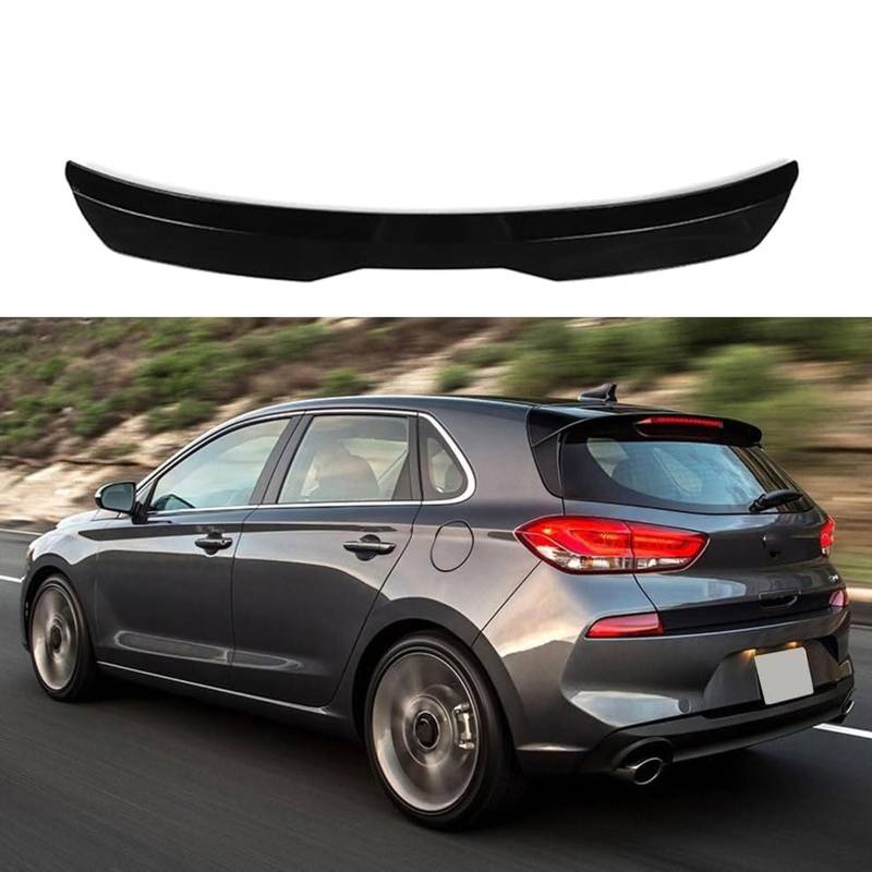 Auto Heckspoiler für Hyundai Elantra GT 2013 2014 2015 2016 2017, Spoiler KofferraumSpoiler Autodach Rear Spoiler Autoteile.,Gloss Black von CMQISHAN