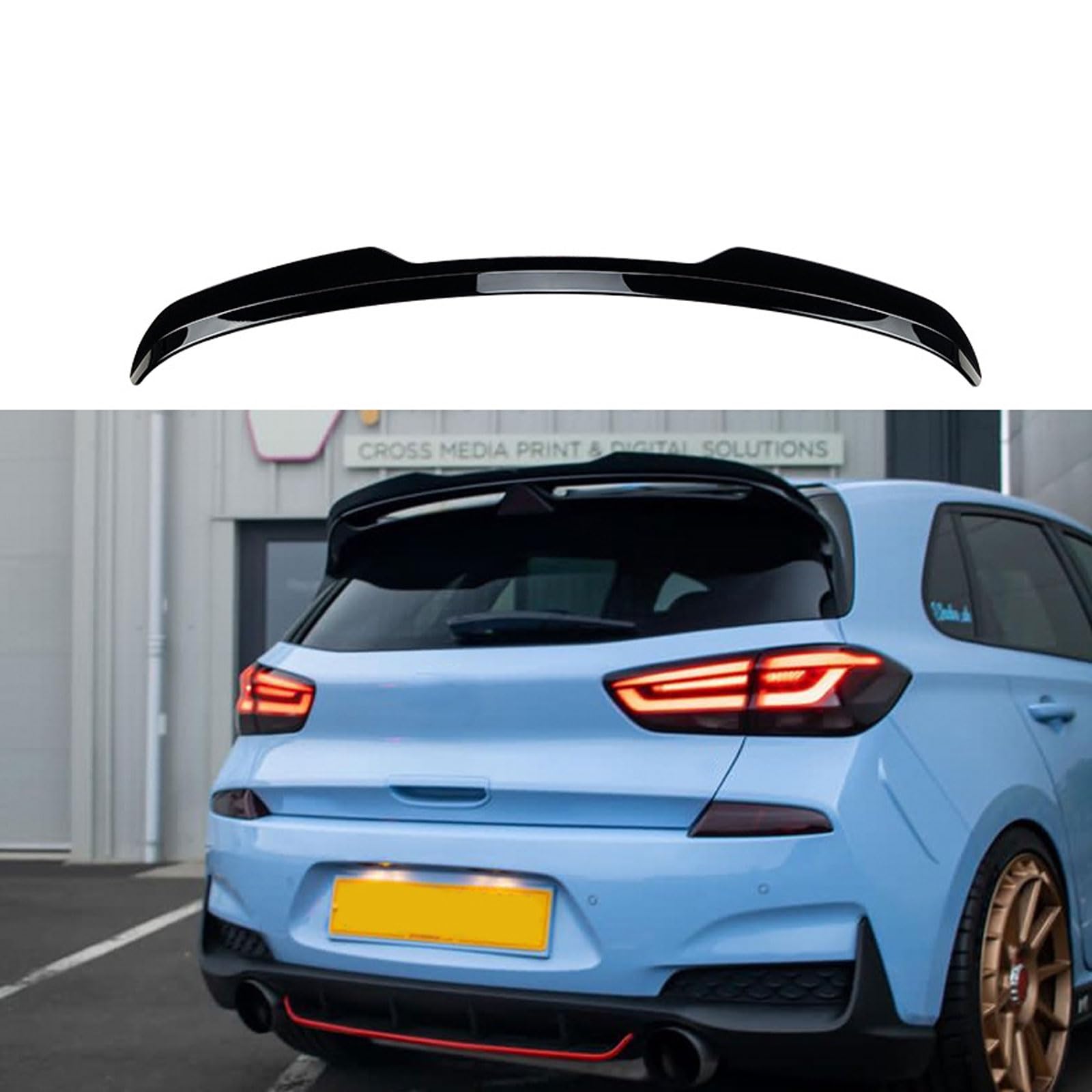 Auto Heckspoiler für Hyundai I30 MK3 2017+, Spoiler KofferraumSpoiler Autodach Rear Spoiler Autoteile.,Gloss Black Auto Heckspoiler für Hyundai I30 MK3 2017+, Spoiler KofferraumSpoiler Autodach Rear Spoiler Autoteile.,Gloss Black von CMQISHAN