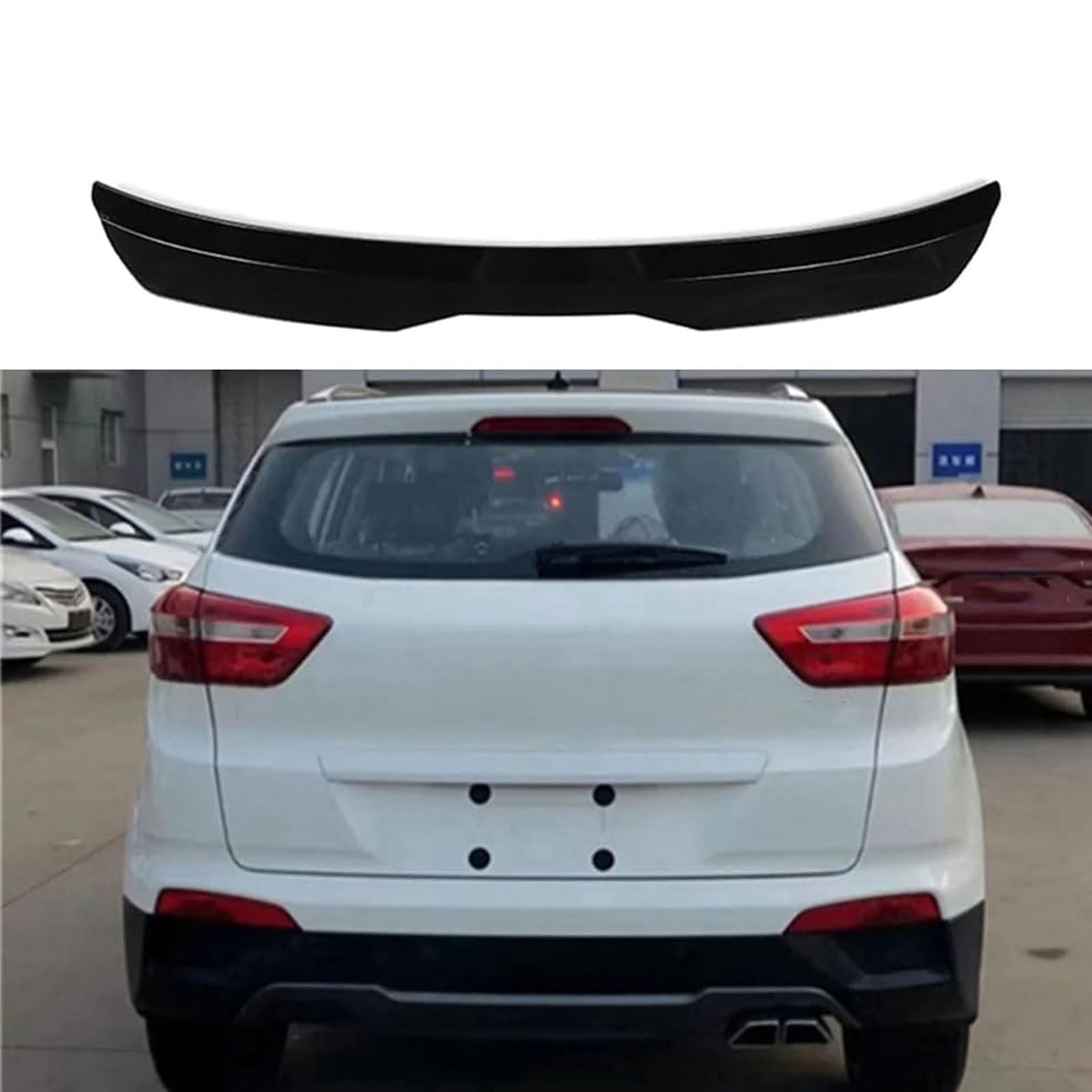 Auto Heckspoiler für Hyundai IX25 2014 2015 2016 2017 2018 2019, Spoiler KofferraumSpoiler Autodach Rear Spoiler Autoteile.,Gloss Black Auto Heckspoiler für Hyundai IX25 2014 2015 2016 2017 2018 2019, Spoiler KofferraumSpoiler Autodach Rear Spoiler Autoteile.,Gloss Black von CMQISHAN