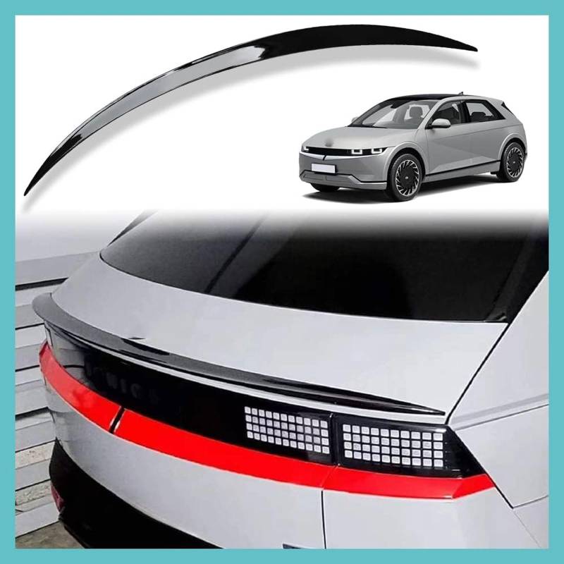 Auto Heckspoiler für Hyundai Ioniq 5 2022 2023, Spoiler KofferraumSpoiler Autodach Rear Spoiler Autoteile.,Gloss Black von CMQISHAN