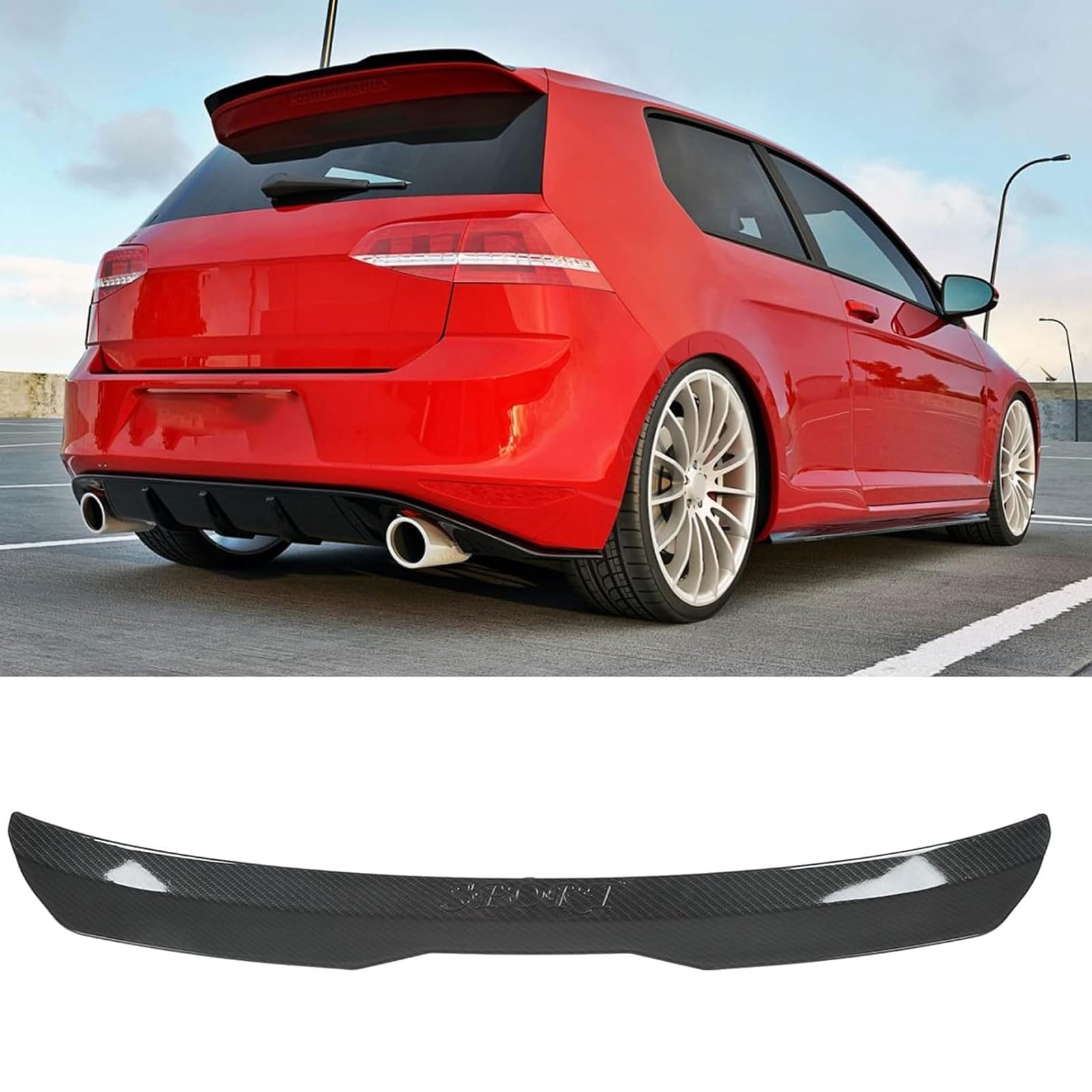 Auto Heckspoiler für Hyundai Tucson 2014 2015 2016 2017 2018 2019, Spoiler KofferraumSpoiler Autodach Rear Spoiler Autoteile.,Carbon Fiber Look Auto Heckspoiler für Hyundai Tucson 2014 2015 2016 2017 2018 2019, Spoiler KofferraumSpoiler Autodach Rear Spoiler Autoteile.,Carbon Fiber Look von CMQISHAN