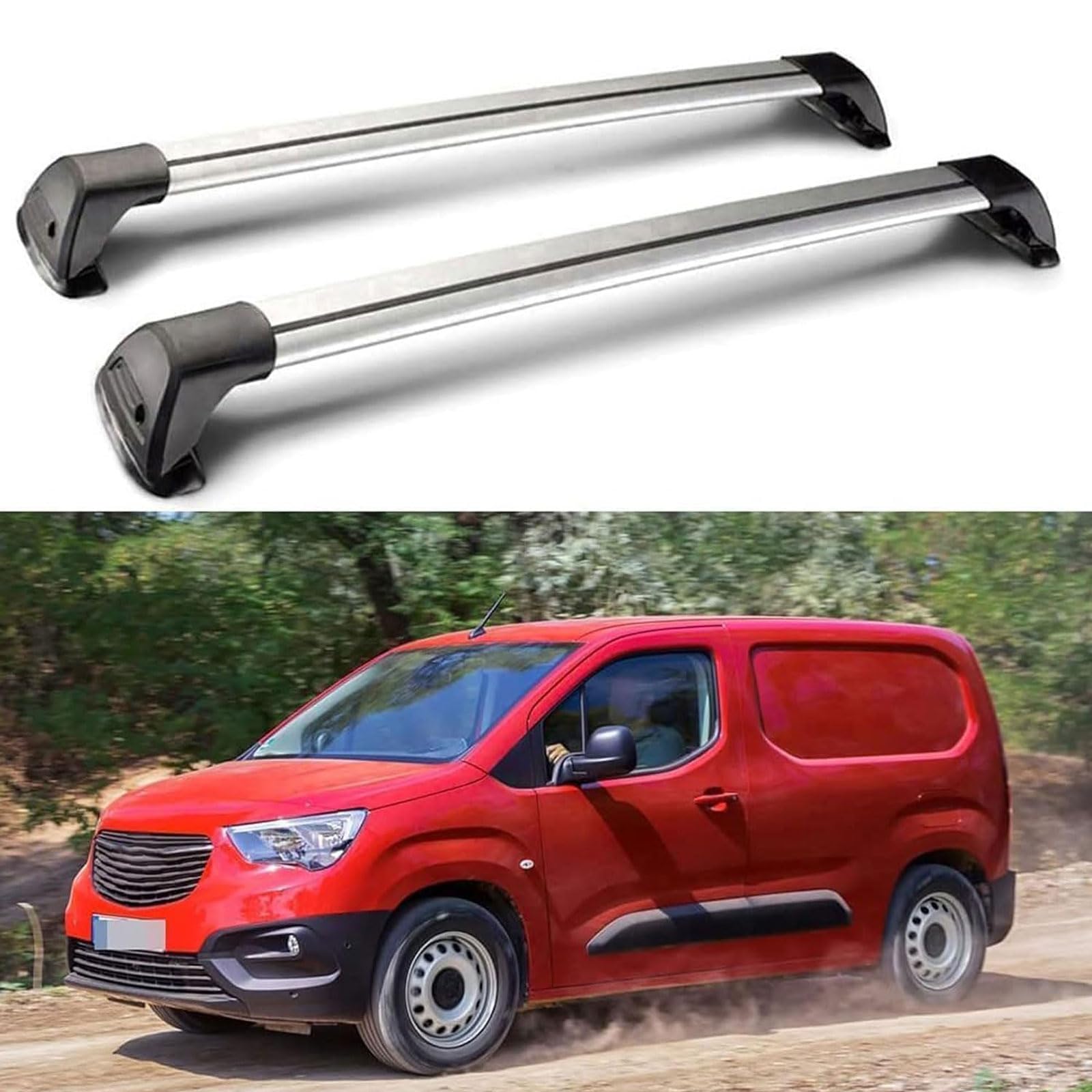 Dachträger Für Opel Combo (2 Bar) 5 Door Van 2018 2019 2020 2021 Gepäckträger Bar Relingträger Top Dachträger Relingträger. von CMQISHAN