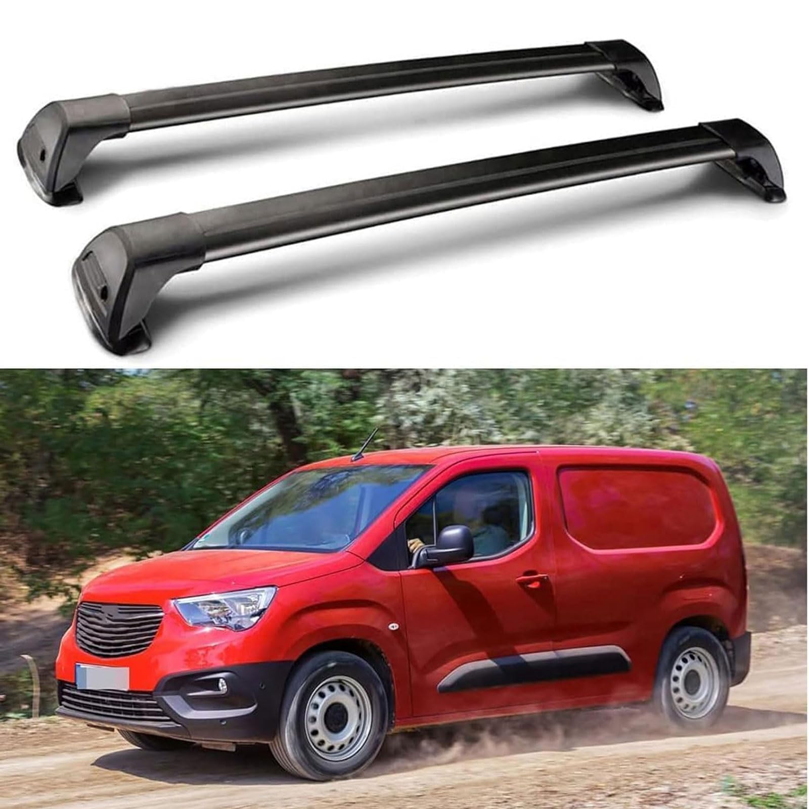 Dachträger Für Opel Combo (2 Bar) 5 Door Van 2018 2019 2020 2021 Gepäckträger Bar Relingträger Top Dachträger Relingträger. von CMQISHAN