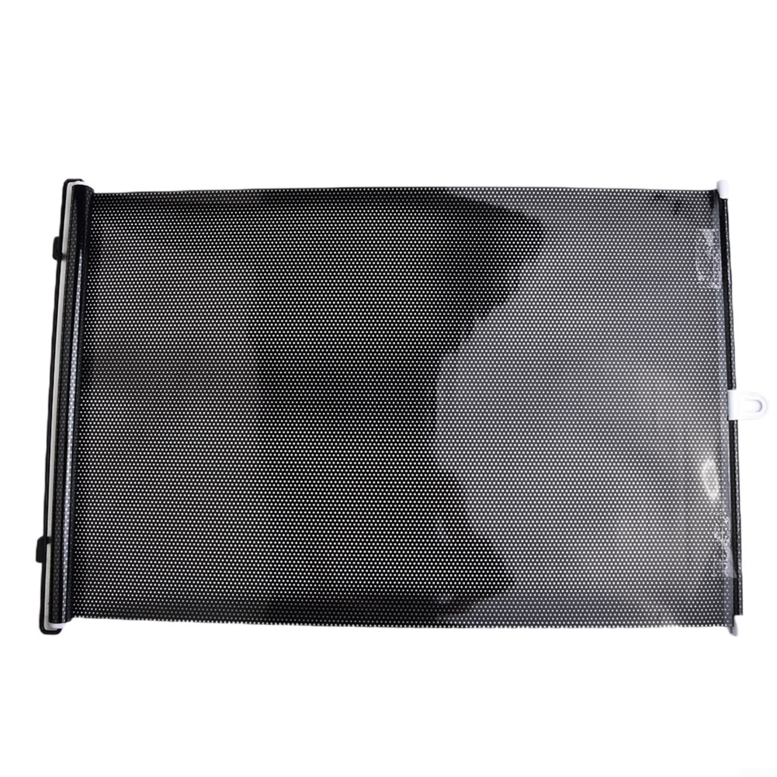 Auto Einziehbar Auto Fenster Sonnenschutz Visor Windschutzscheibe Rollo Anti-UV Block Sonnenblende, Schwarz 45 * 125cm von CNANRNANC