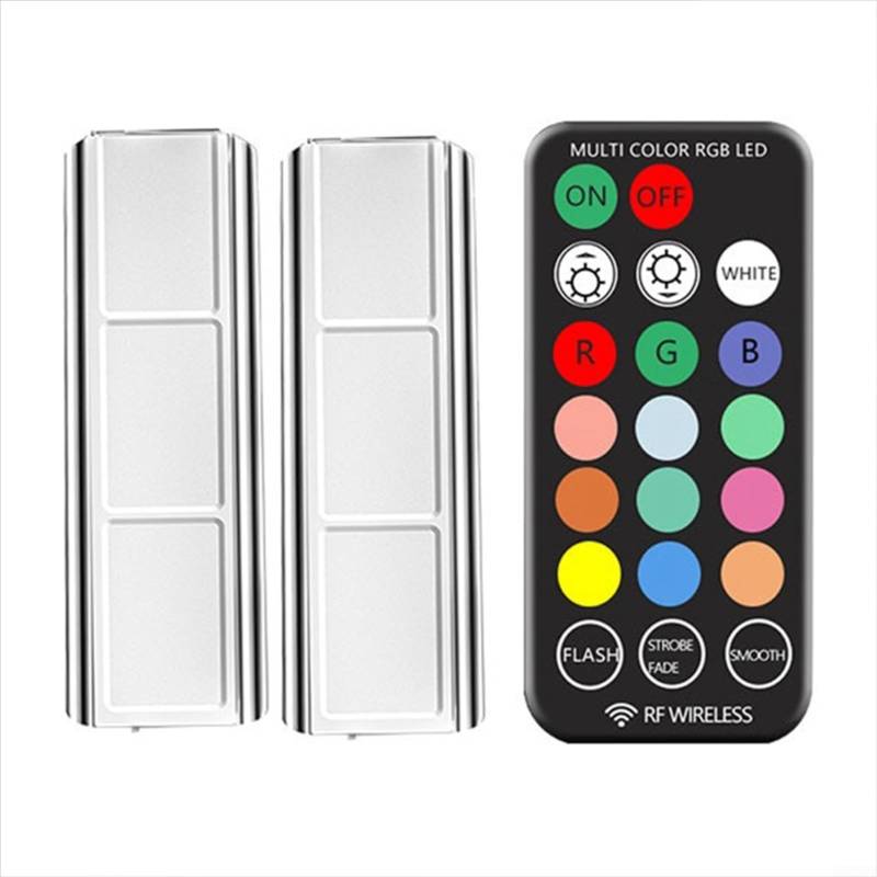 CNANRNANC RGB LED Auto Innenbeleuchtung Wireless Remote Dekorative Lampe Fuß Ambient Beleuchtung USB Wiederaufladbar Magnetisches Design 40 Stunden Laufzeit von CNANRNANC