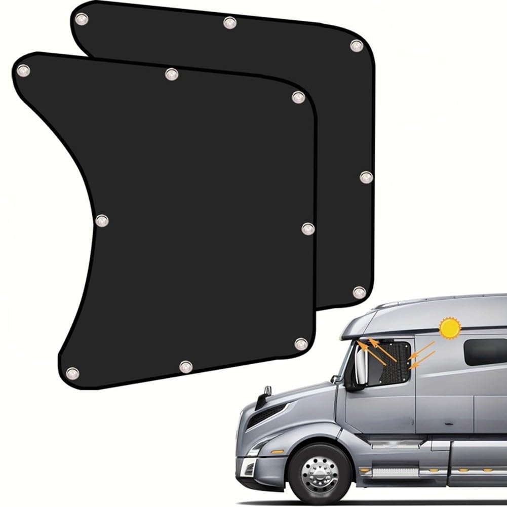Multi Scene Auto Sonnenblende Ideal für Sattelanhänger und andere Fahrzeugmodelle, einfach zu entfernen und zu lagern (2 Stück) von CNANRNANC