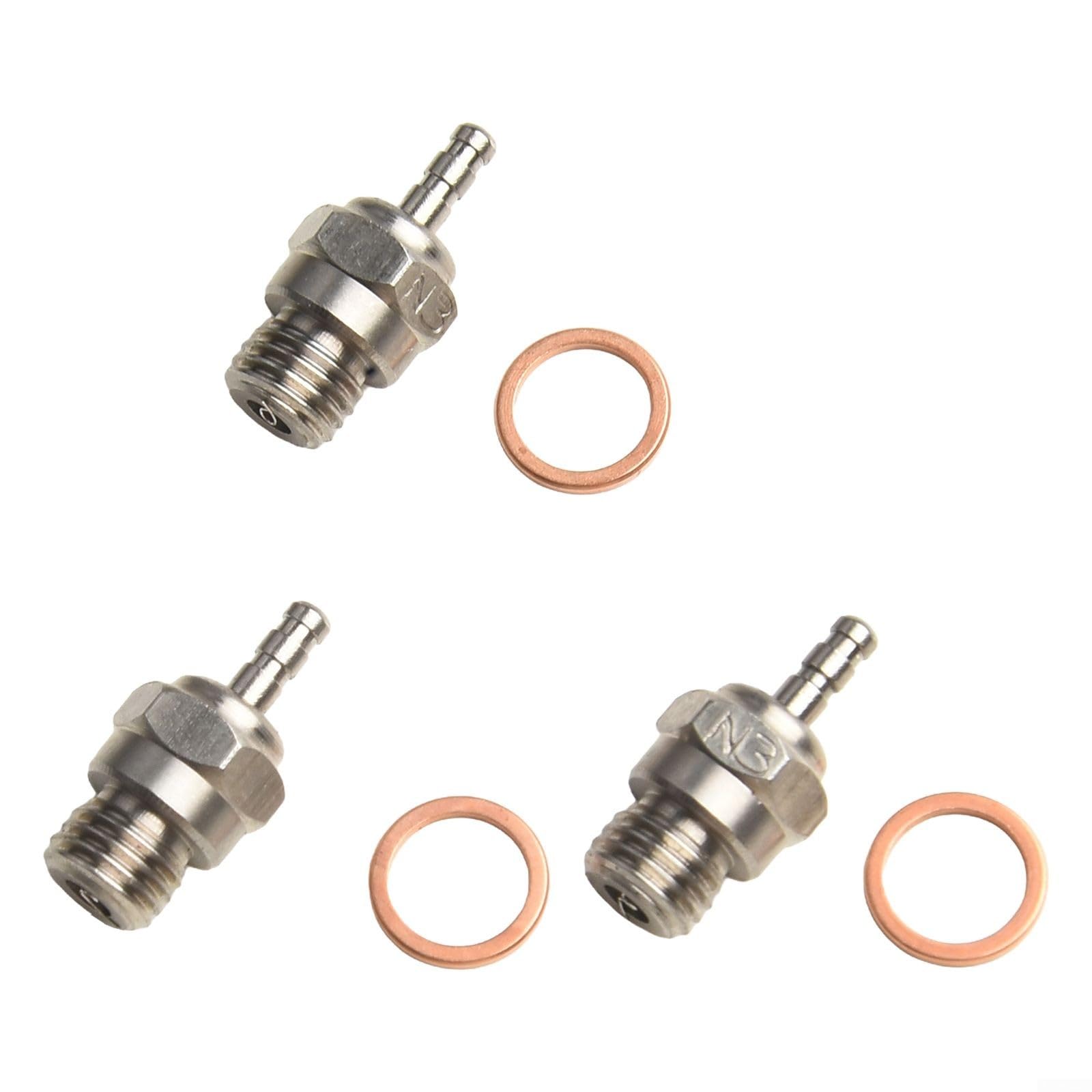 N3 Glow Spark (3er-Set) zugeschnitten für beliebte Nitro-Motoren in RCs von CNANRNANC