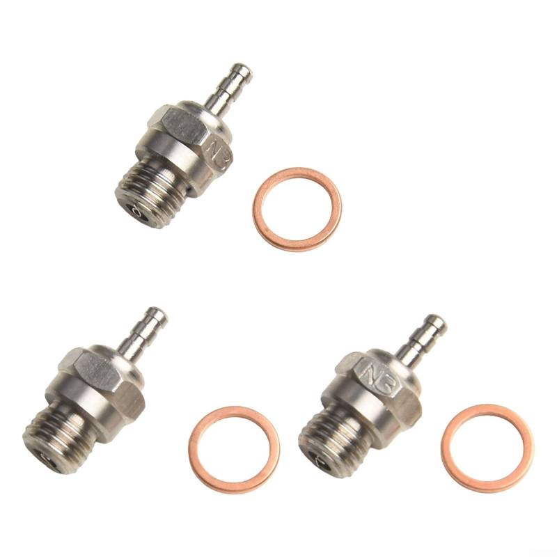 N3 Glow Spark (3er-Set) zugeschnitten für beliebte Nitro-Motoren in RCs von CNANRNANC
