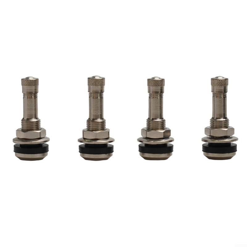 Tire Service Essentials TR416 schlauchlose Ventile aus verchromtem Metall, kompatibel mit Felgen, 4 Stück von CNANRNANC