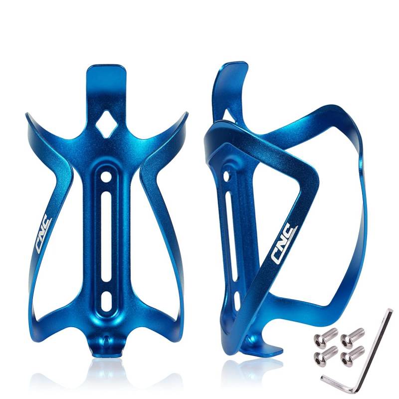 CNC Fahrrad Flaschenhalter,Fahrrad Getränkehalter，Trinkflaschenhaltung für rennrad/MTB/Mountainbike，Blau von CNC