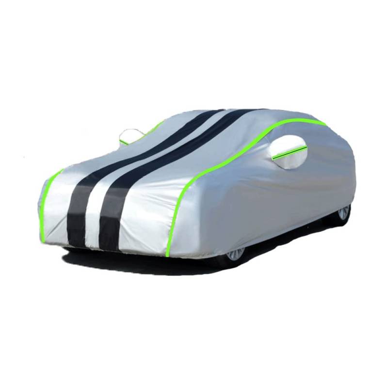 Autoabdeckung Wasserdicht für Porsche Panamera 2006-2023 Atmungsaktiv, Vollgarage Autoplane für Regen Sonne Staub Schutz mit Reißverschluss und Baumwollfutter, Abdeckplane für Limousine/Kombi (Color von CNLIHT