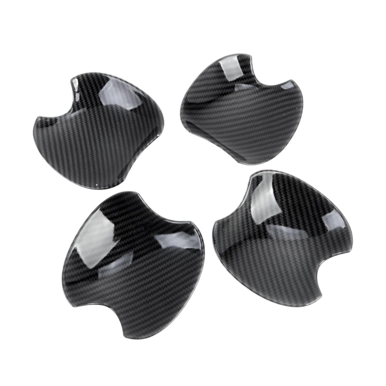 CNMNDE, Passend for Toyota, Raize 2020 2021 Kohlefaser-Auto-Außenseitentürgriff Schüsselschalen-Abdeckung Zierschutz-Formteil-Overlay-Zubehör Griffschalen-Dekorationsaufkleber(Carbon Fiber Color) von CNMNDE