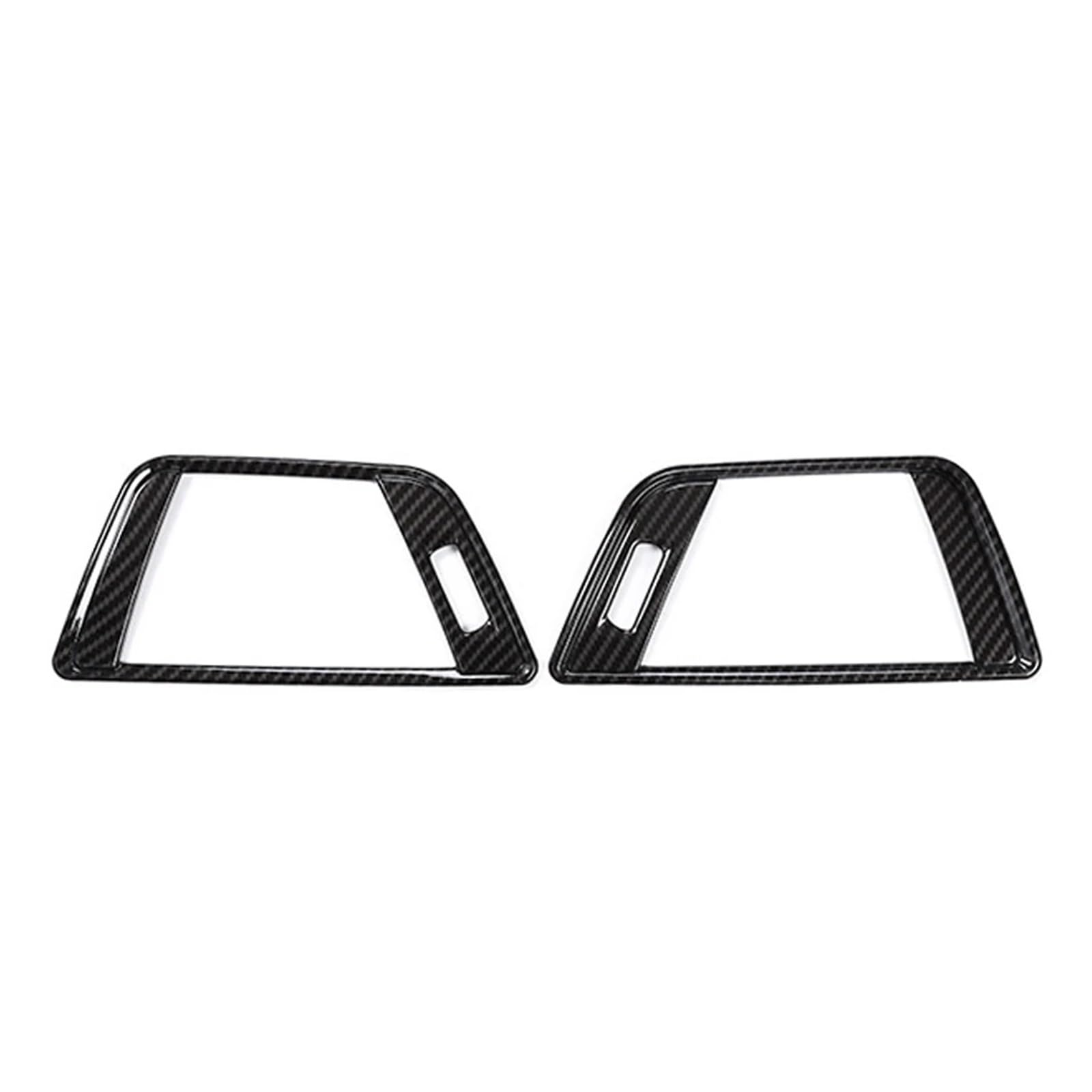 CNMNDE 2-teilige seitliche AC-Entlüftungsabdeckung for das Auto, passend for Rahmenaufkleber der 3er-Serie F30 2013–2018 Fahrzeug-Klimaanlagen-Entlüftungsblende(Carbon Fiber) von CNMNDE
