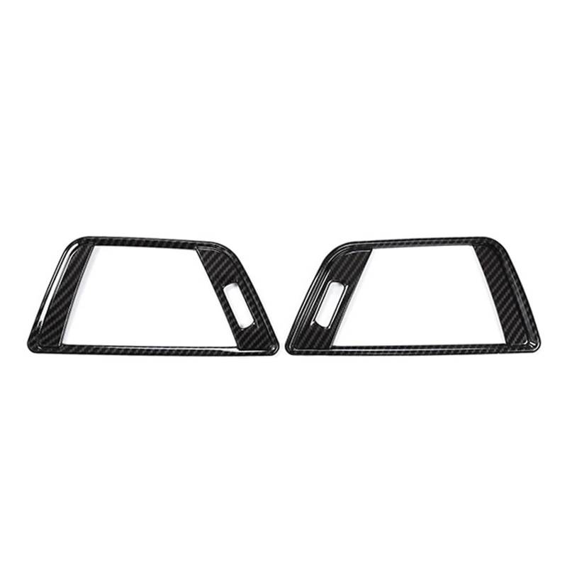 CNMNDE 2-teilige seitliche AC-Entlüftungsabdeckung for das Auto, passend for Rahmenaufkleber der 3er-Serie F30 2013–2018 Fahrzeug-Klimaanlagen-Entlüftungsblende(Carbon Fiber) von CNMNDE