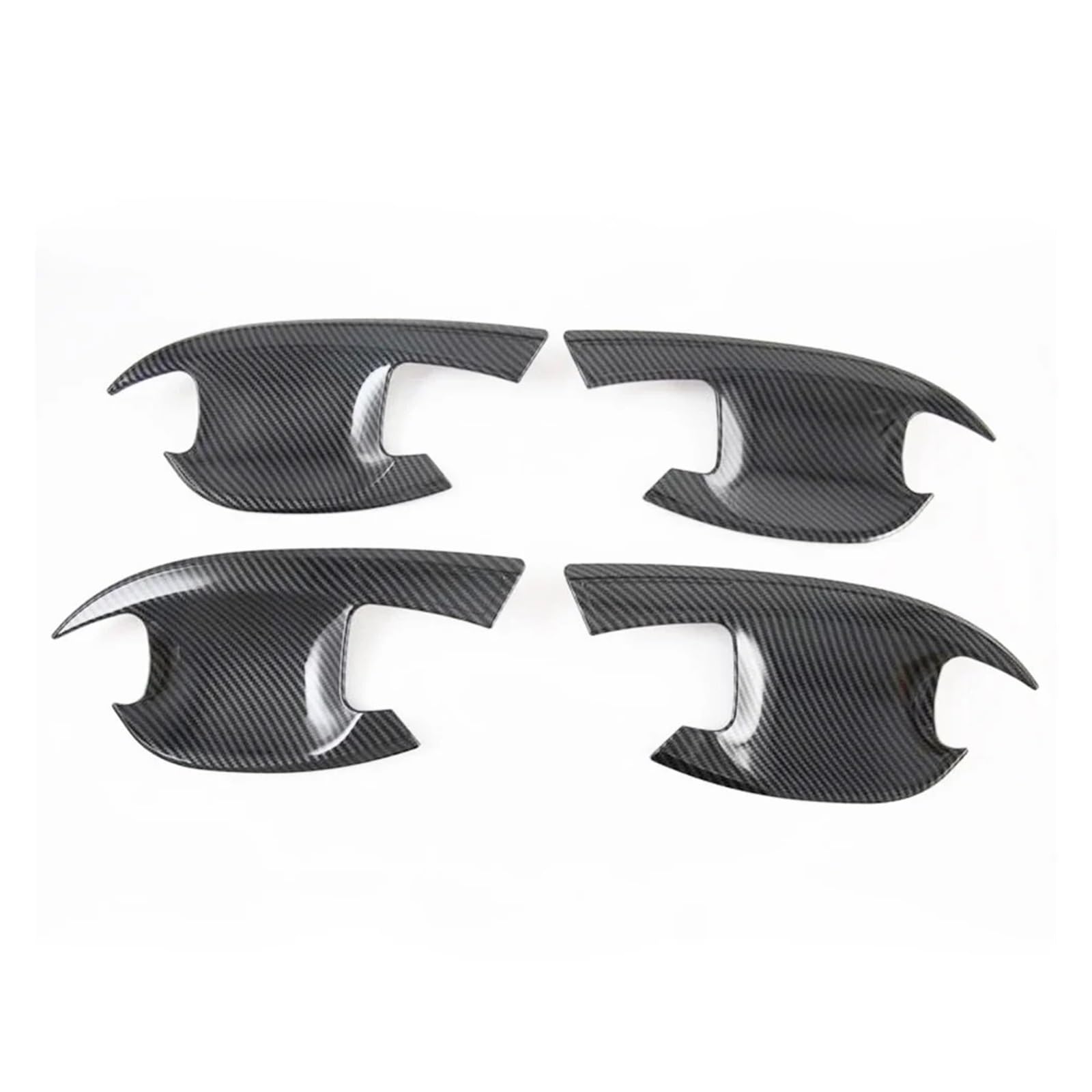 CNMNDE Auto-Seitentürgriff-Cup-Bowl-Abdeckungsverkleidung, passend for KIA, Optima K5 2021–2024, Kohlefaser-Formteil, Garnierung, Außenzubehör Griffschalen-Dekorationsaufkleber(Carbon Fiber Style) von CNMNDE