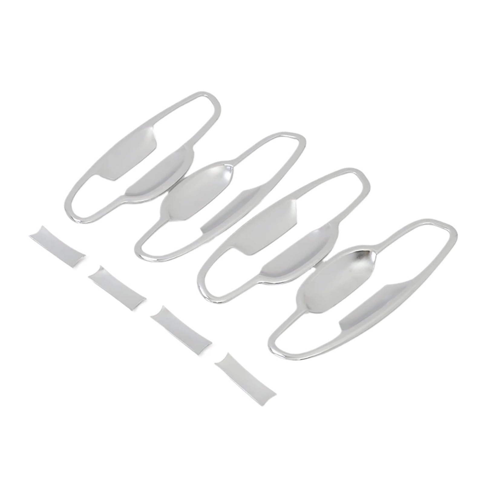 CNMNDE Auto-Seitentürgriff-Cup-Bowl-Abdeckungsverkleidung, passend for KIA, Sportage 2017–2020, Chrom-Formteil-Overlay-Rahmen-Zubehör Griffschalen-Dekorationsaufkleber CNMNDE Auto-Seitentürgriff-Cup-Bowl-Abdeckungsverkleidung, passend for KIA, Sportage 2017–2020, Chrom-Formteil-Overlay-Rahmen-Zubehör Griffschalen-Dekorationsaufkleber von CNMNDE