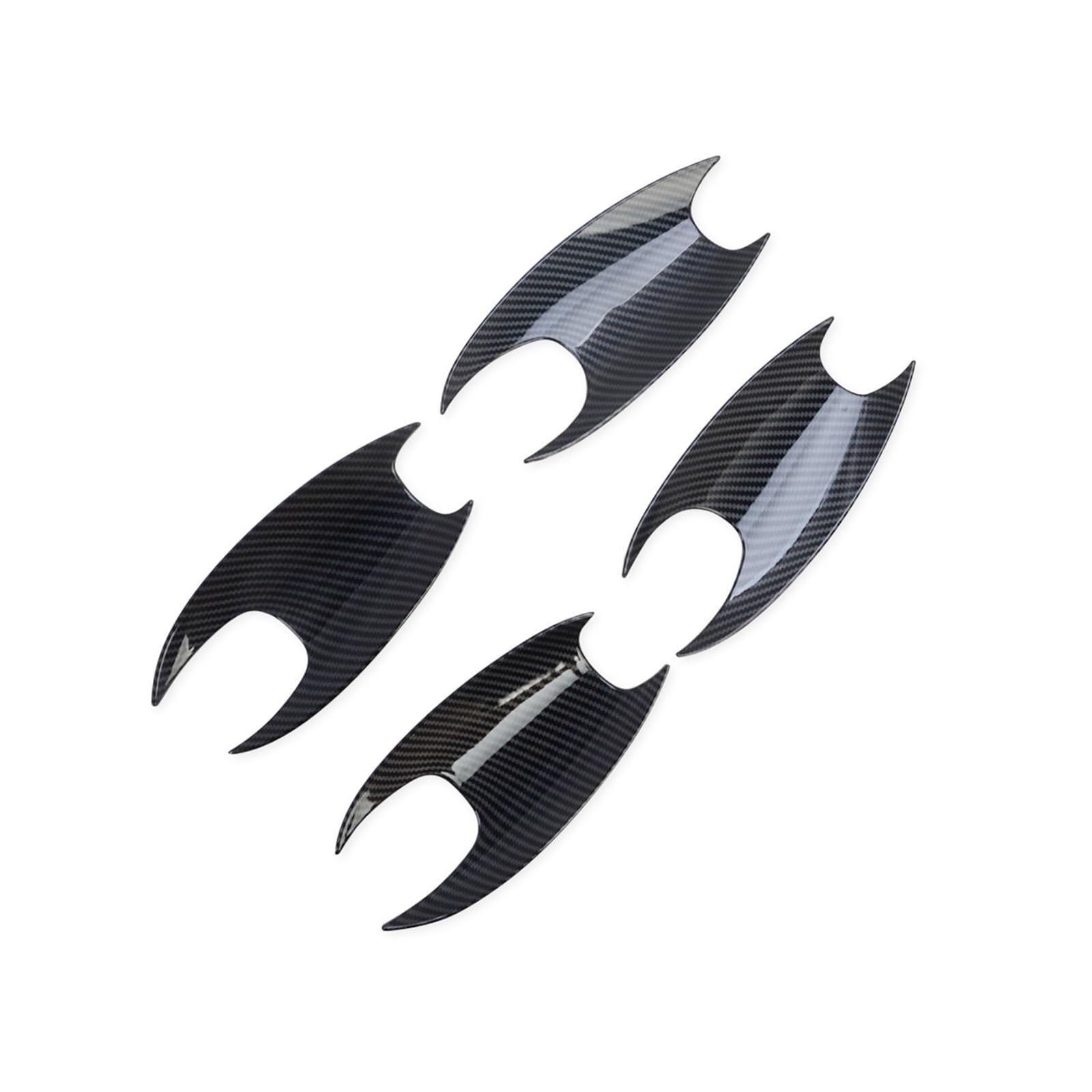 CNMNDE Auto-Seitentürgriff-Schüssel-Cup-Abdeckungsverkleidung, passend for, X3 SUV 2018–2023, Carbon-Rahmen-Overlay, Außenzubehör Griffschalen-Dekorationsaufkleber(Carbon Fiber Style) von CNMNDE