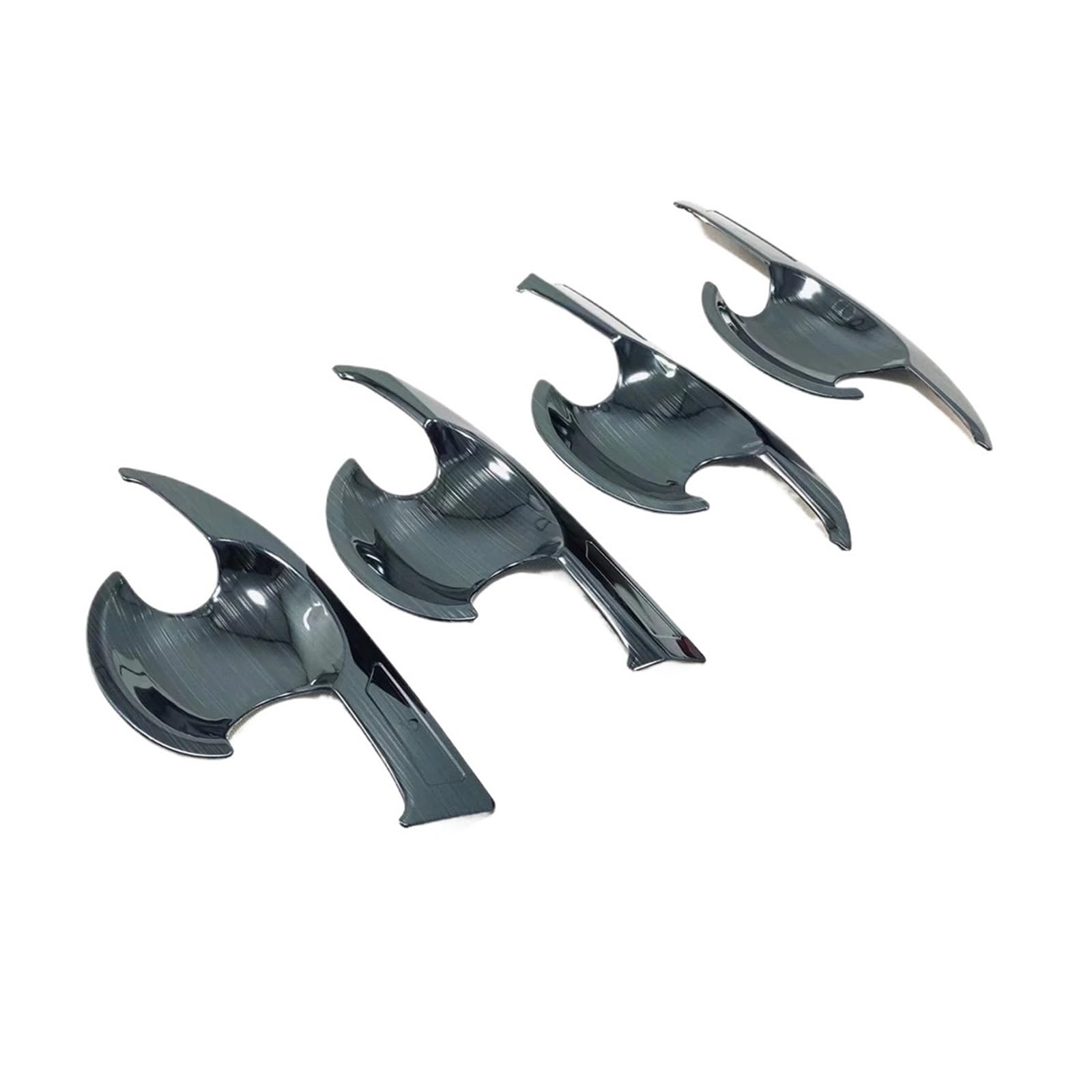 CNMNDE Auto-Seitentürgriff-Schüssel-Cup-Abdeckungsverkleidung, passend for Nissan, Altima 2019–2024, Kohlefaser-Außenzubehör Griffschalen-Dekorationsaufkleber(Black Color) von CNMNDE