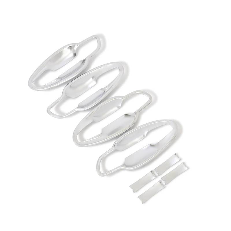 CNMNDE Auto-Seitentürgriff-Schüsselbecher-Abdeckungen, passend for Peugeot, 3008 GT 2017–2020, Chrom-Außenzubehör, Türgriff-Abdeckung Griffschalen-Dekorationsaufkleber(Door handle bowl) von CNMNDE