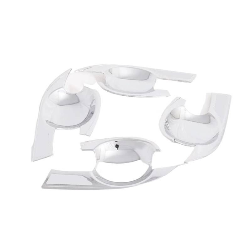 CNMNDE Auto-Seitentürgriffschalenabdeckungen, passend for Nissan, Sentra Bluebird Sylphy 2020–2024, Kohlefaser-Zubehörbecher Griffschalen-Dekorationsaufkleber(ABS Chrome) von CNMNDE