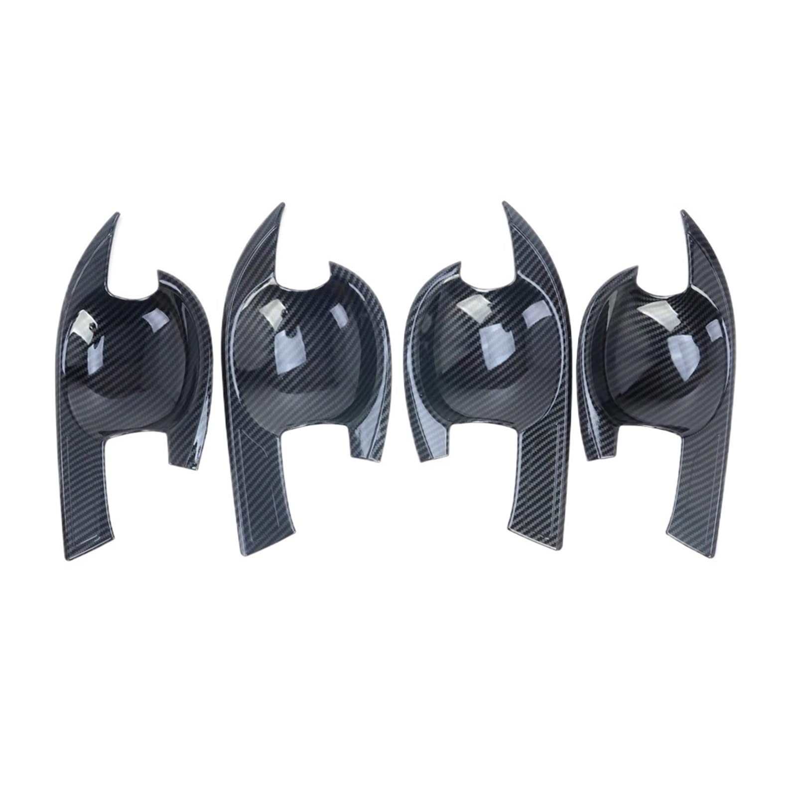 CNMNDE Auto-Seitentürgriffschalenabdeckungen, passend for Nissan, Sentra Bluebird Sylphy 2020–2024, Kohlefaser-Zubehörbecher Griffschalen-Dekorationsaufkleber(Carbon Fiber Color) von CNMNDE