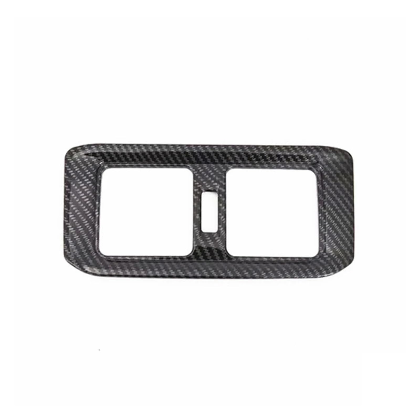 CNMNDE Auto-Zierleiste for den hinteren AC-Entlüftungsauslass, passend for Toyota, RAV4 RAV 4 2019–2022 XA50, Aufkleber-Zubehörabdeckung Fahrzeug-Klimaanlagen-Entlüftungsblende(Carbon fiber) von CNMNDE