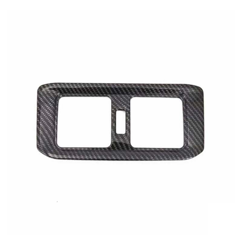 CNMNDE Auto-Zierleiste for den hinteren AC-Entlüftungsauslass, passend for Toyota, RAV4 RAV 4 2019–2022 XA50, Aufkleber-Zubehörabdeckung Fahrzeug-Klimaanlagen-Entlüftungsblende(Carbon fiber) von CNMNDE