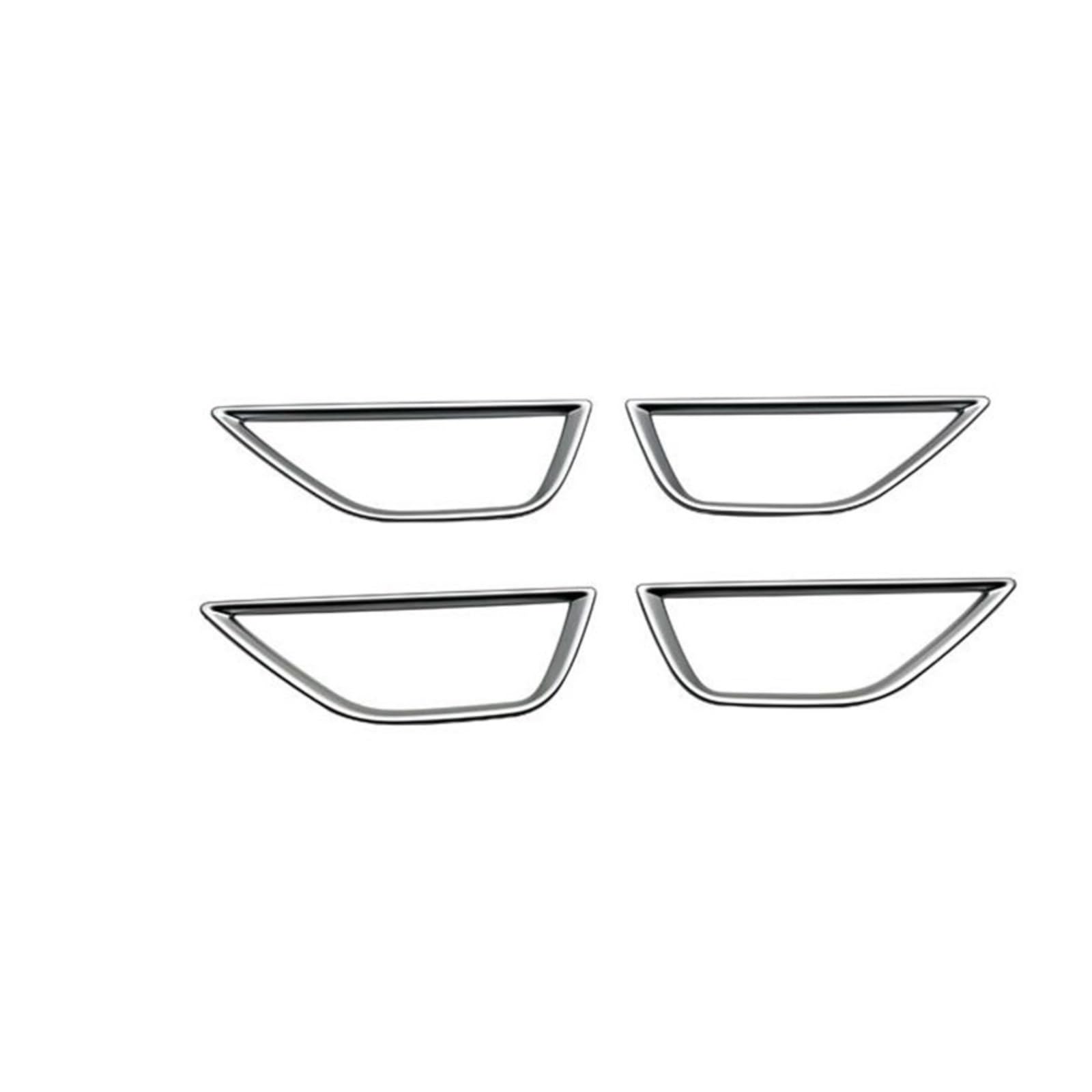 CNMNDE Innentürgriff-Abdeckungsverkleidung, passend for Subaru, Crosstrek Impreza 2023–2024, Autozubehör, ABS-Einsatz, Lünette, Rahmen, Garnierung, Auffangschale Griffschalen-Dekorationsaufkleber(Silv CNMNDE Innentürgriff-Abdeckungsverkleidung, passend for Subaru, Crosstrek Impreza 2023–2024, Autozubehör, ABS-Einsatz, Lünette, Rahmen, Garnierung, Auffangschale Griffschalen-Dekorationsaufkleber(Silv von CNMNDE