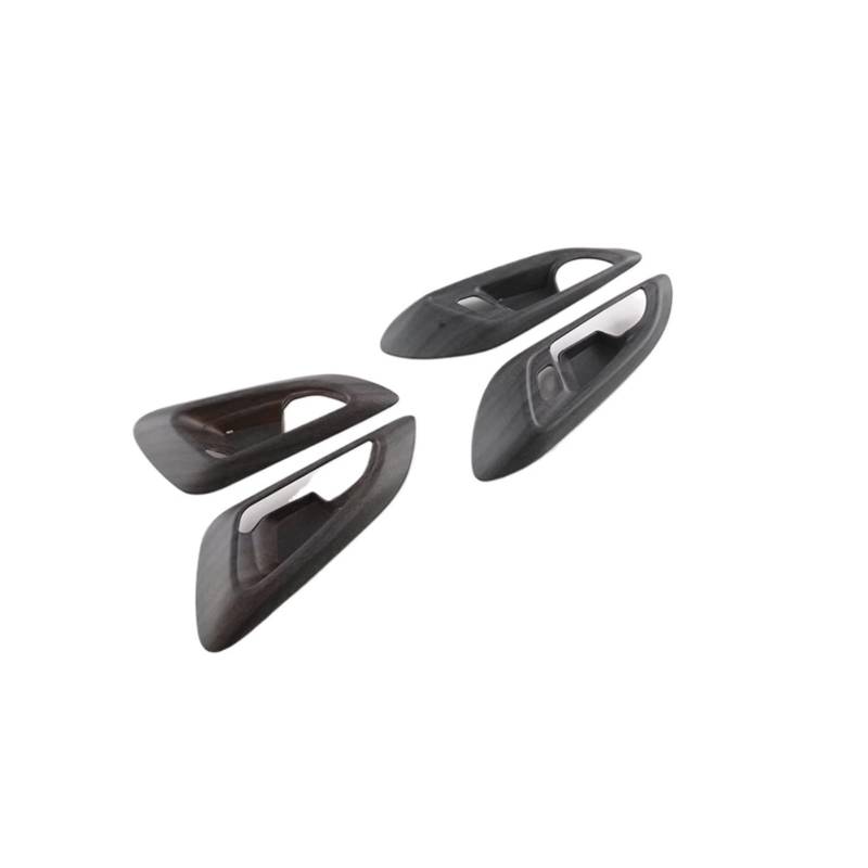 CNMNDE Innere Türgriffabdeckung, Fangschalenverkleidung, passend for Chevrolet, Seeker Trax 2023–2024, ABS-Einbaueinsatz, Lünette, Rahmengarnierung Griffschalen-Dekorationsaufkleber(Black wood grain) von CNMNDE