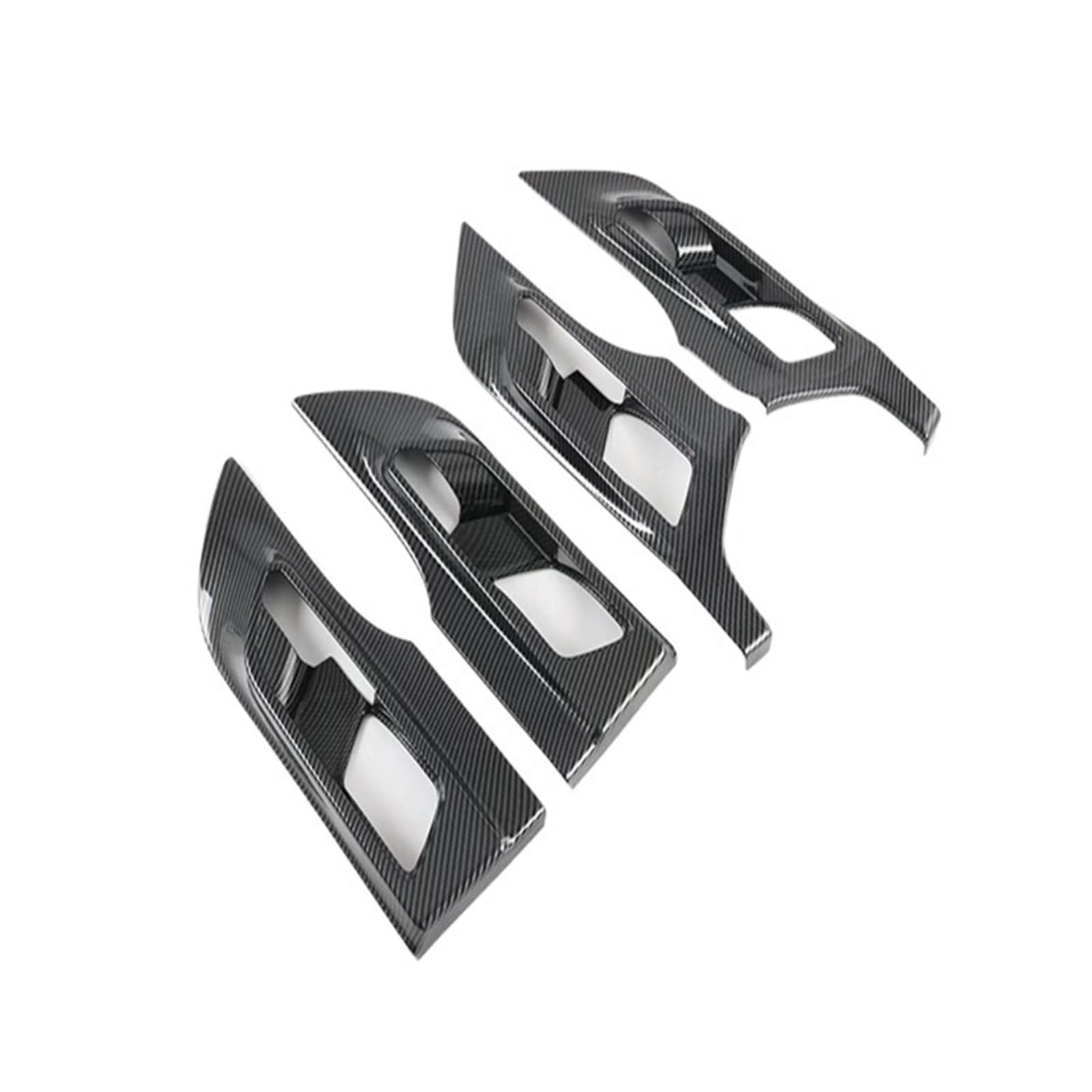 CNMNDE Innere Türgriffabdeckung, Fangschalenverkleidung, passend for Great Wall, TANK 300 2021–2024. Setzen Sie die Blendenrahmengarnierung ein Griffschalen-Dekorationsaufkleber(Carbon fiber style) von CNMNDE