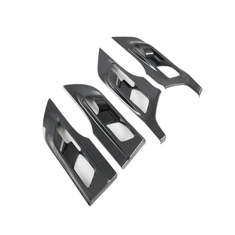 CNMNDE Innere Türgriffabdeckung, Fangschalenverkleidung, passend for Great Wall, TANK 300 2021–2024. Setzen Sie die Blendenrahmengarnierung ein Griffschalen-Dekorationsaufkleber(Carbon fiber style) von CNMNDE