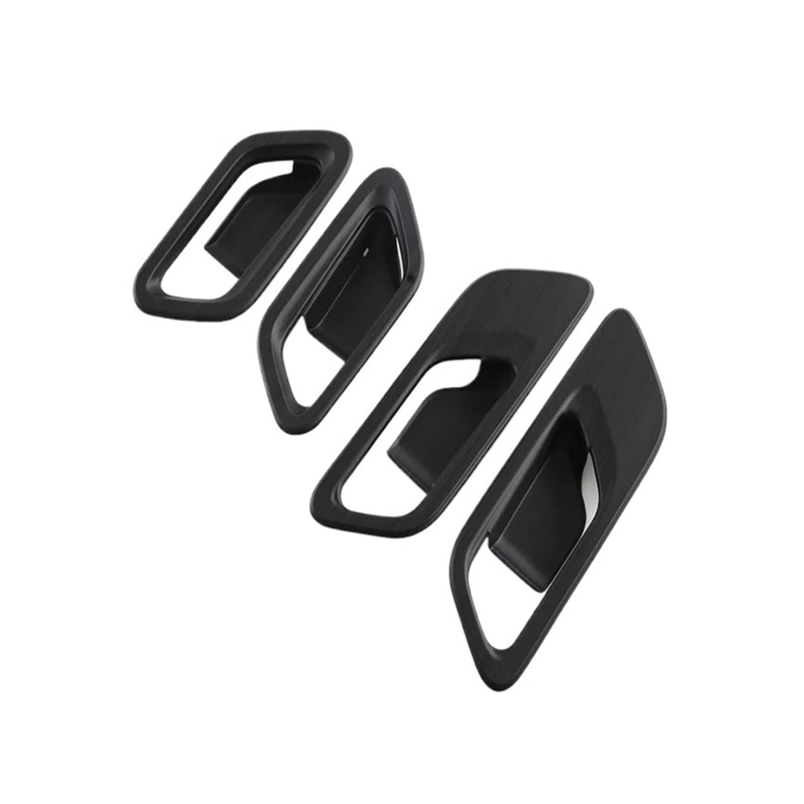 CNMNDE Innere Türgriffabdeckung, Fangschalenverkleidung, passend for Nissan, Qashqai J12 2022–2024. Blendenrahmengarnierung einsetzen Griffschalen-Dekorationsaufkleber(Black wood grain) von CNMNDE