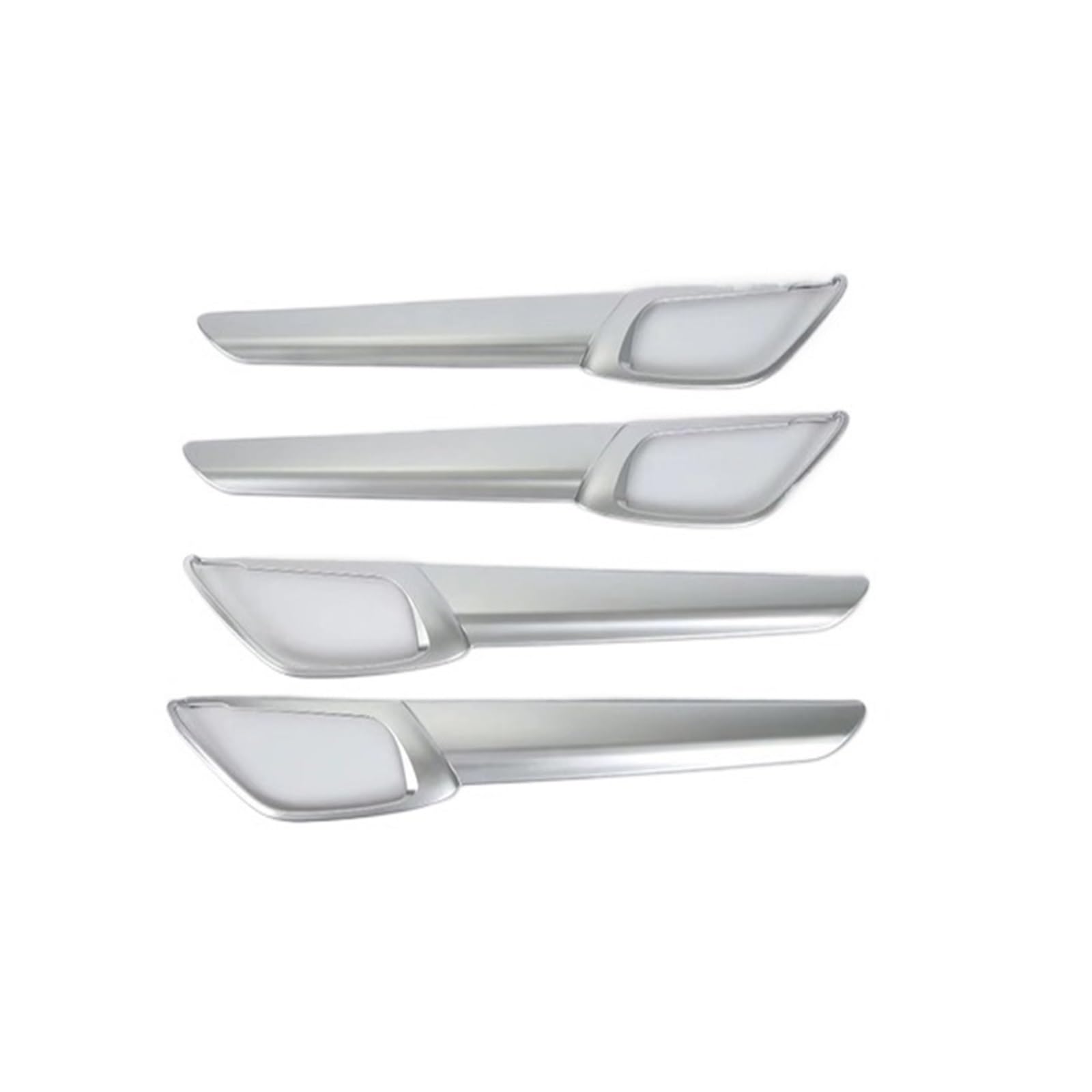 CNMNDE Innere Türgriffabdeckung Fangschalenverkleidung, passend for Mazda, CX-5 CX5 2017–2021, Autozubehör, ABS-Einsatz, Lünette, Rahmengarnierung Griffschalen-Dekorationsaufkleber(Silver) von CNMNDE