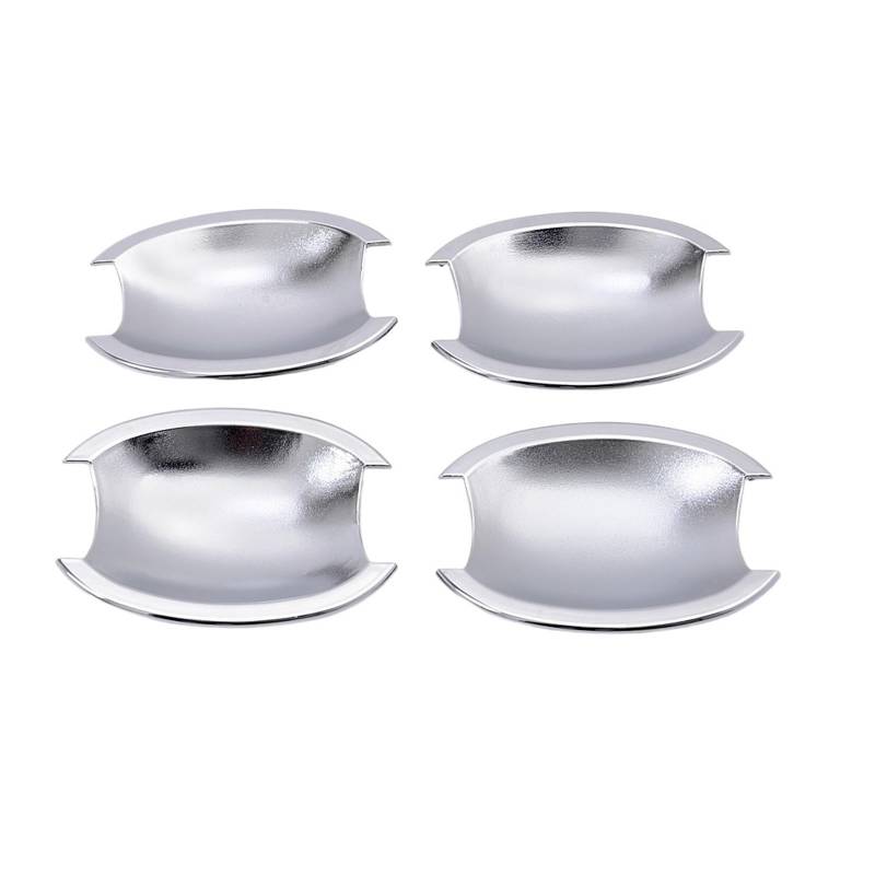 CNMNDE Seitentürgriff-Schüsselbecher-Abdeckungsverkleidung, passend for Nissan, Tiida Versa 2005–2011, Chrom-Auto-Formteil, Zierzubehör Griffschalen-Dekorationsaufkleber von CNMNDE