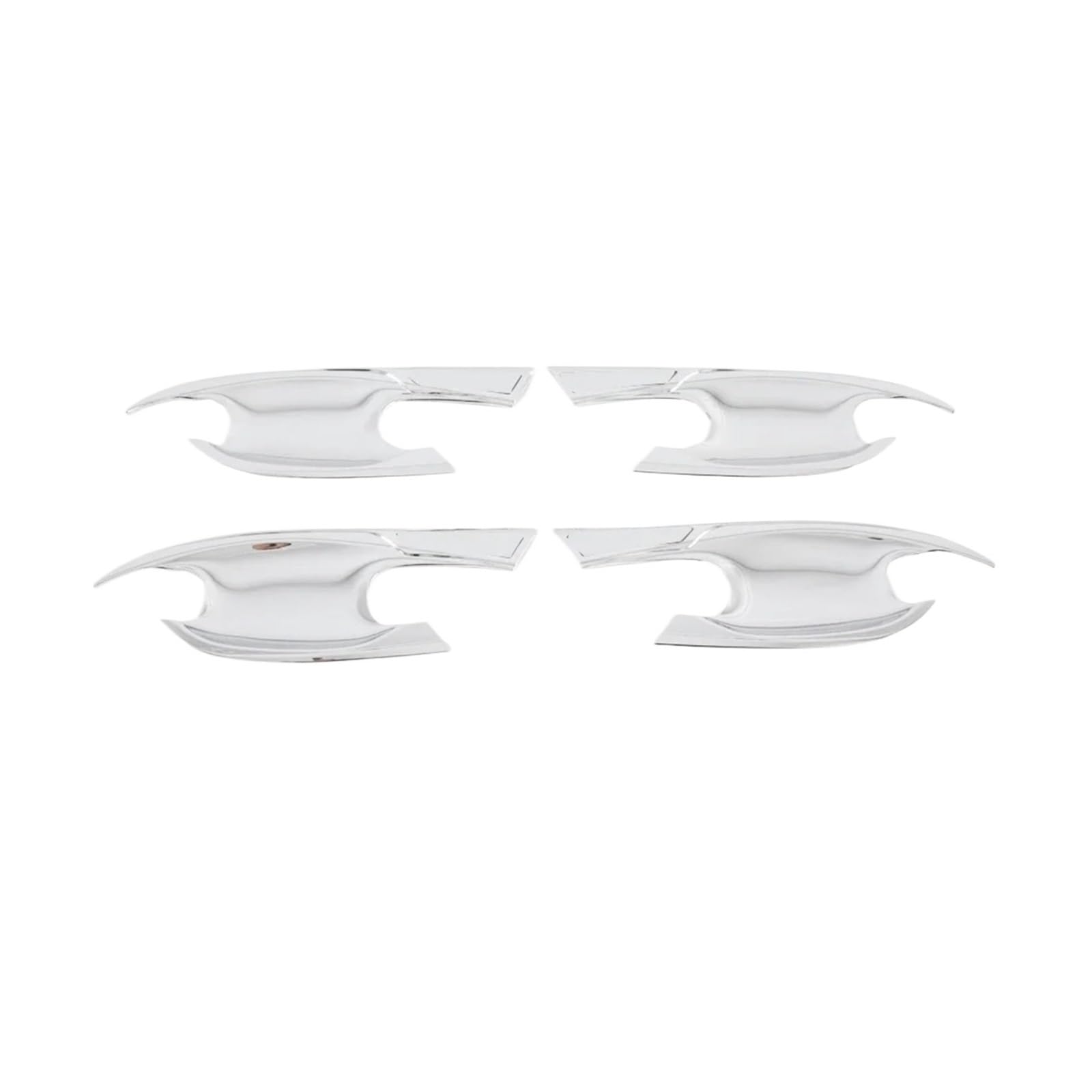 CNMNDE Seitentürgriffschalen-Abdeckungsverkleidung, passend for Hyundai, Tucson NX4 2021–2024, Chrom-Zubehör for Auto-Außengriffschalen-Overlay Griffschalen-Dekorationsaufkleber(ABS Chrome) von CNMNDE
