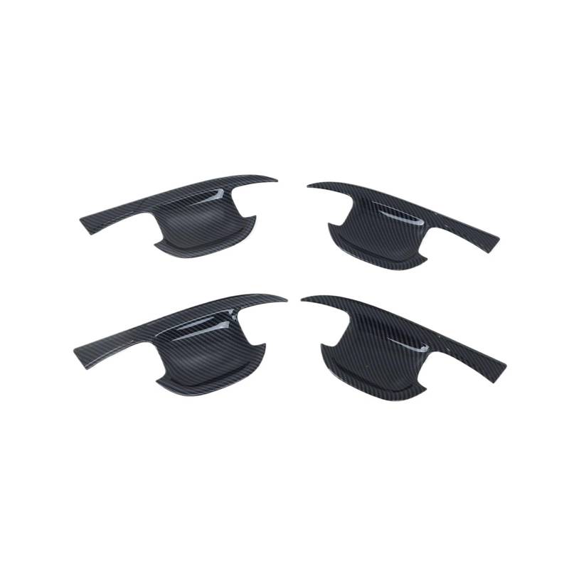 CNMNDE Seitentürgriffschalen-Abdeckungsverkleidung, passend for KIA, Sorento 2021–2023, Kohlefaser-Auto-Außentürgriffe, Becherabdeckungen, Zubehör Griffschalen-Dekorationsaufkleber(Carbon Fiber Color) von CNMNDE