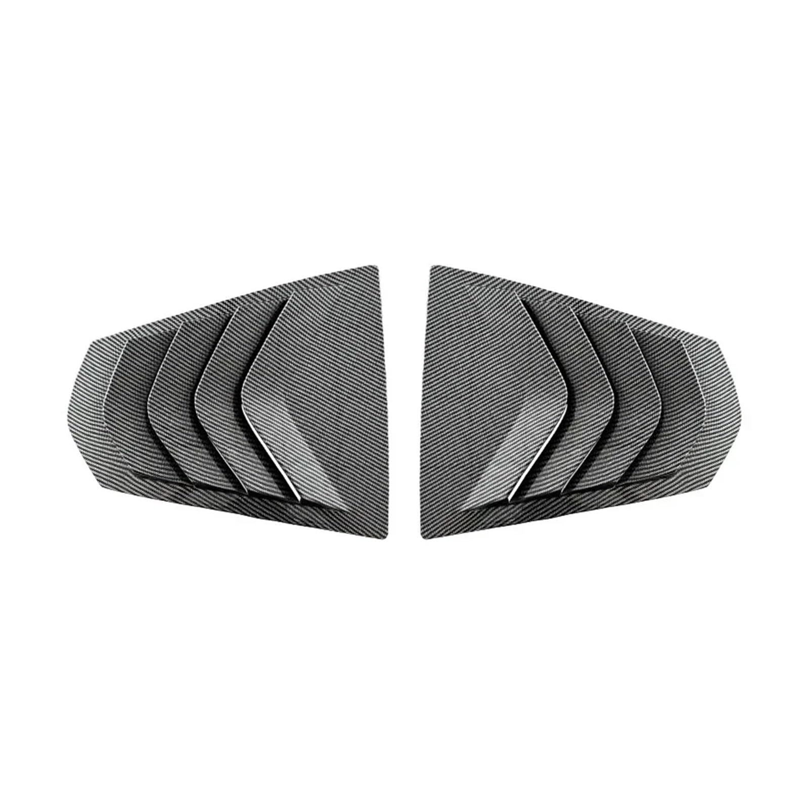 CNMNDE Seitliche Lamellenabdeckung, passend for 3er G20 320i 325i 330i 2019+, hinterer Dreieck-Auto-Sonnenschutz Heckscheibenschutzdeckel(Carbon Look) von CNMNDE
