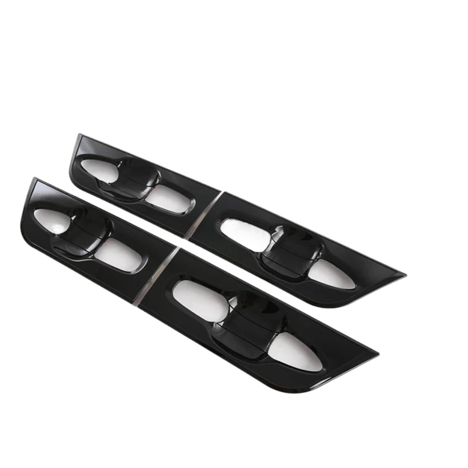 CNMNDE Türgriff-Schüssel-Abdeckung, Becher-Hohlraumverkleidung, passend for Toyota, Alphard 40 Serie Vellfire 2023–2024, Einsatz-Fangform Griffschalen-Dekorationsaufkleber(Piano Black) von CNMNDE