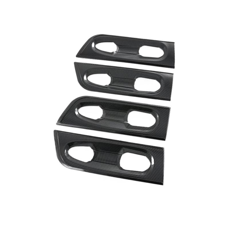 CNMNDE Türgriff-Schüssel-Abdeckung, Becher-Hohlraumverkleidung, passend for Toyota, Sienna XL40 2021–2022, Autozubehör Griffschalen-Dekorationsaufkleber(Carbon Fiber Style) von CNMNDE
