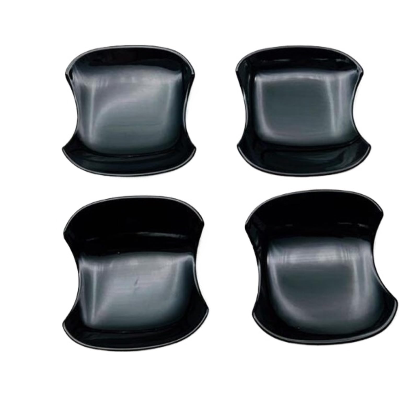 CNMNDE Türgriff-Schüssel-Abdeckung, Becher-Hohlraumverkleidung, passend for Toyota, Voxy Noah R90 2022–2024, ABS-Einsatz, Fangform, Garnierung Griffschalen-Dekorationsaufkleber(Black) von CNMNDE